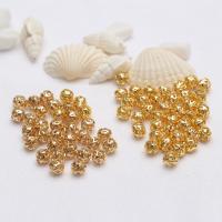 Hollow Brass Beads, plated, DIY, more colors for choice, nickel, lead & cadmium free, 4-10mm, Hole:Approx 3.2mm, Sold By PC