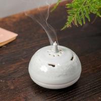 Traditional Ceramic Inserted Burner Incense Seat, Porcelain, half handmade, for home and office & durable, 100x90mm, Sold By PC