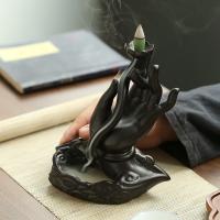 Backflow Incense Burner, Porcelain, handmade, for home and office & durable, 145x160mm, Sold By PC
