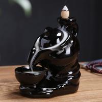 Backflow Incense Burner, Porcelain, handmade, for home and office & durable, 150x140mm, Sold By PC