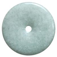 Jadeite Pendant Donut polished DIY green Sold By PC