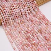 Pink Opal Bead, Cube, du kan DIY & facetteret, lyserød, 5x5mm, Solgt Per 38 cm Strand