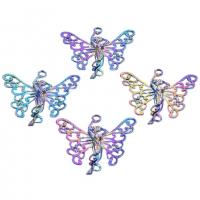 Zinc Alloy smykker halskæde, Butterfly, farverig forgyldt, Vintage & for kvinde, flere farver til valg, nikkel, bly & cadmium fri, 64x59mm, Længde Ca. 19.69 inch, Solgt af PC