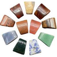 Gemstone Pendants Jewelry, Natural Stone, Trapezium, different materials for choice & Unisex, more colors for choice, 22-24mmx26-28mm, Sold By PC