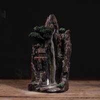 Backflow Incense Burner, Resin, handmade, for home and office & durable & different styles for choice, Sold By PC