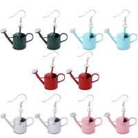 Tibetan Style Drop Earrings, Teapot, plated, Unisex, more colors for choice, 38x28mm, Sold By PC