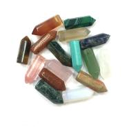 Gemstone Pendants Jewelry, fashion jewelry & DIY, more colors for choice, 7x18mm, Sold By PC