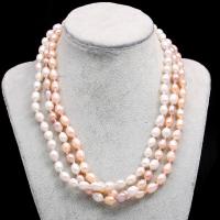 Natural Freshwater Pearl Necklace, Rice, DIY & different size for choice, more colors for choice, Sold Per 45 cm Strand