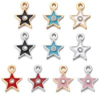 Zinc Alloy Enamel Pendants plated Unisex mixed colors nickel lead & cadmium free Approx Sold By Bag