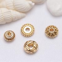Brass Spacer Beads gold color plated DIY golden nickel lead & cadmium free Sold By Bag