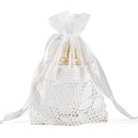 Cotton Drawstring Bag, white, 130x180mm, Sold By PC