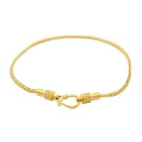 Brass Bracelet & Bangle, gold color plated, fashion jewelry, golden, nickel, lead & cadmium free, Length:7.48 Inch, Sold By PC