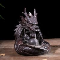 Backflow Incense Burner, Porcelain, handmade, for home and office & durable, 140x130x150mm, Sold By PC