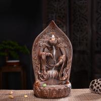 Backflow Incense Burner, Porcelain, handmade, for home and office & durable, 159x132x285mm, Sold By PC
