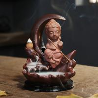 Backflow Incense Burner, Porcelain, handmade, for home and office & durable, more colors for choice, 114x105x147mm, Sold By PC