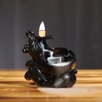 Backflow Incense Burner, Porcelain, handmade, for home and office & durable, 120x120mm, Sold By PC