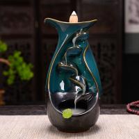Backflow Incense Burner, Porcelain, handmade, for home and office & durable, 103x98x205mm, Sold By PC