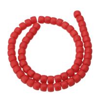 Fashion Glass Beads, reddish orange, 6x8mm, Approx 62PCs/Strand, Sold Per Approx 15 Inch Strand