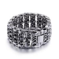 Stainless Steel Jewelry Bracelet Skull & for man 35mm Sold By PC