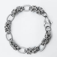 Stainless Steel Chain Necklace, electrolyzation, Unisex, silver color, Sold By PC