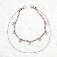 Brass Waist Chain, for woman, silver color, 40cmuff0c52cm, Sold By PC