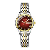 Nők Wrist Watch, Stainless Steel, -val Cink ötvözet, a nő, több színt a választás, 32x9.50x14mm, Által értékesített PC