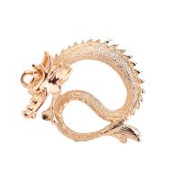 Tibetan Style Animal Pendants, Dragon, plated, more colors for choice, 44x38mm, Sold By PC