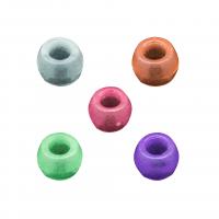 Perle acrylique, Rond, DIY & lumineux, couleurs mélangées, 80x60mm, Vendu par sac