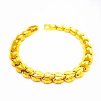 Tibetan Style Bracelet, 24K gold plated, different styles for choice & for woman, more colors for choice, nickel, lead & cadmium free, 8.50mm, Length:Approx 7.09 Inch, Approx 2PCs/Bag, Sold By Bag