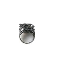 Cink Alloy Finger Ring, starinski srebrne boje pozlaćen, Berba & bez spolne razlike & različitih stilova za izbor, više boja za izbor, nikal, olovo i kadmij besplatno, Veličina:7, Prodano By PC