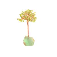 Rich Tree Decoration Natural Stone with Brass gold color plated nickel lead & cadmium free Sold By PC