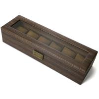 Watch Jewelry Box, PU Leather, with Middle Density Fibreboard, portable & durable, 390x120x85mm, Sold By PC