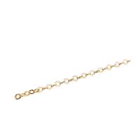 Brass Oval Chain 14K gold plated DIY nickel lead & cadmium free Sold By m