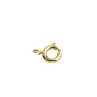Brass Spring Ring Clasp plated DIY nickel lead & cadmium free 6mm Sold By PC
