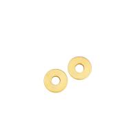 Brass Spacer Beads, 18K gold plated, DIY & different size for choice, nickel, lead & cadmium free, 0.80mm, Hole:Approx 2.1mm, Sold By PC