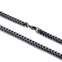 Stainless Steel Chain Necklace, black ionic, different size for choice & for man, Sold By PC