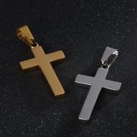 Nehrđajućeg čelika križa Privjesci, Nehrđajući čelik, pozlaćen, bez kabela & za čovjeka, više boja za izbor, 35x20mm, Prodano By PC