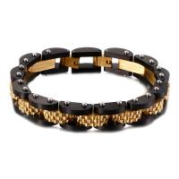Bijoux bracelet en acier inoxydable, Placage, pour homme, plus de couleurs à choisir, 11mm, Longueur:Environ 8.66 pouce, Vendu par PC