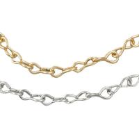 Iron Jewelry Chain, plated, bar chain, more colors for choice, 8mm, Sold By m