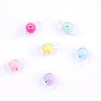 Bead in Bead Acrylic Beads, Candy, plated, DIY, more colors for choice, 20x16mm, Sold By Bag