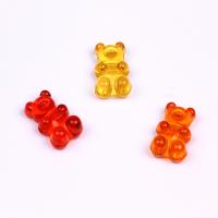 Perles acryliques transparentes, Acrylique, ours, DIY, plus de couleurs à choisir, 11x18mm, 500PC/sac, Vendu par sac