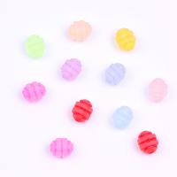 Frosted akryl perler, du kan DIY, flere farver til valg, 8x10mm, 1500pc'er/Bag, Solgt af Bag