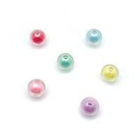 Bead in Bead Acrylic Beads, Round, plated, DIY, more colors for choice, 10x10mm, Sold By Bag
