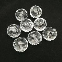 Acrylic Half Hole Bead, injection moulding, clear, 25mm, Sold By PC
