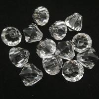 Transparente Acryl-Perlen, Acryl, Spritzgießen, klar, 20-30mm, verkauft von PC