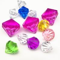 Plastic rivoli cabochon, injection moulding, random style & DIY, mixed colors, 2-6cm, Sold By PC