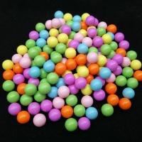 Perles acrylique de couleur unie, Rond, moulage par injection, envoyé au hasard & DIY & aucun trou, couleurs mélangées, 2-5cm, Vendu par PC