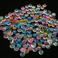 Plastpärlor, Plast, Flat Round, formsprutning, slumpmässigt skickade, blandade färger, 2-5cm, Säljs av PC