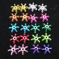 Plated Acrylic Beads Pinwheel colorful plated DIY mixed colors 2-5cm Sold By PC