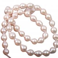 Barock odlad sötvattenspärla pärlor, Freshwater Pearl, mode smycken & DIY, vit, 8-15mm, Såld Per 36-38 cm Strand